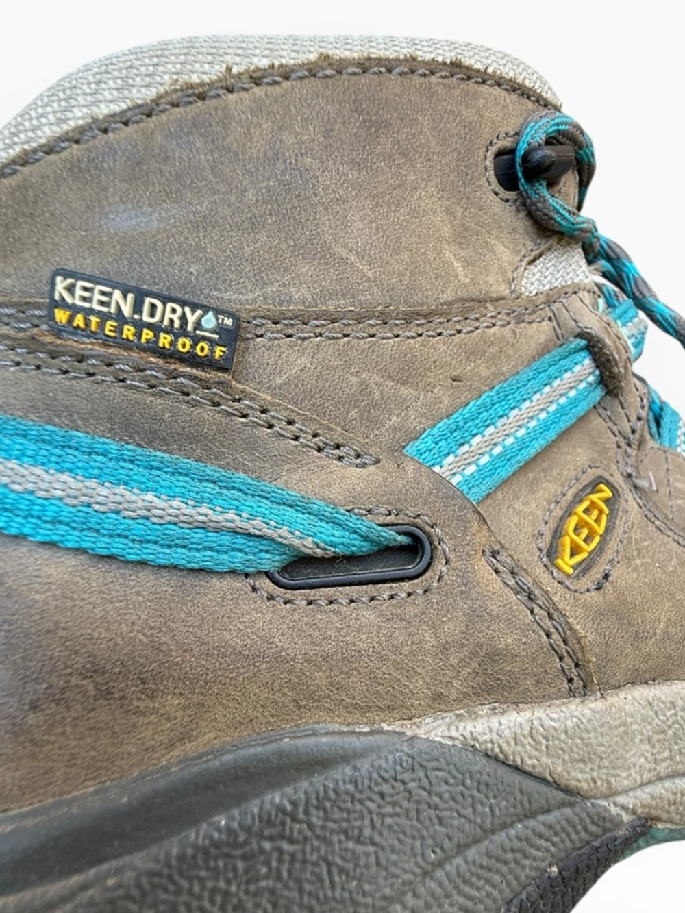 Keen Women's Targhee II Mid Waterproof Gargoyle/Caribbean Sea Women’s size 9 - Picture 6 of 13